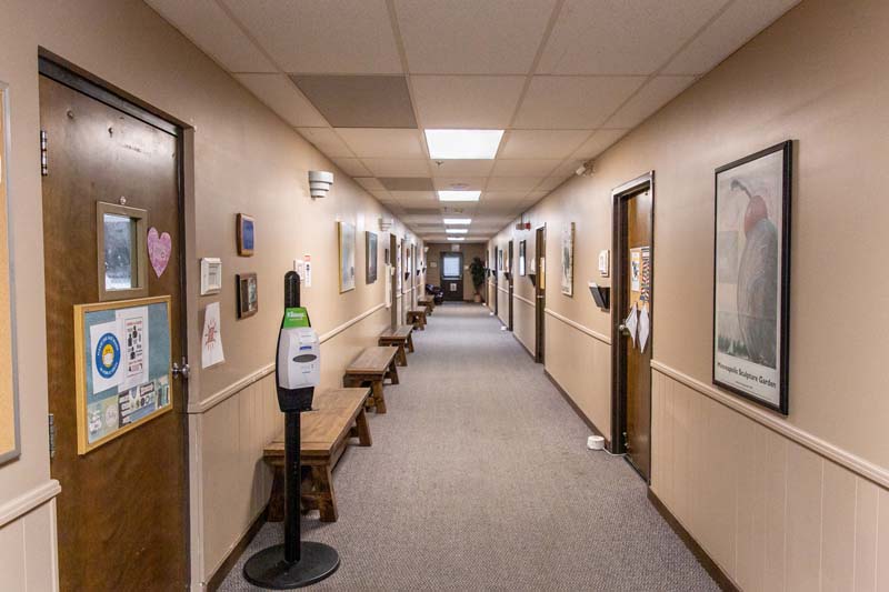 Counseling room hallway