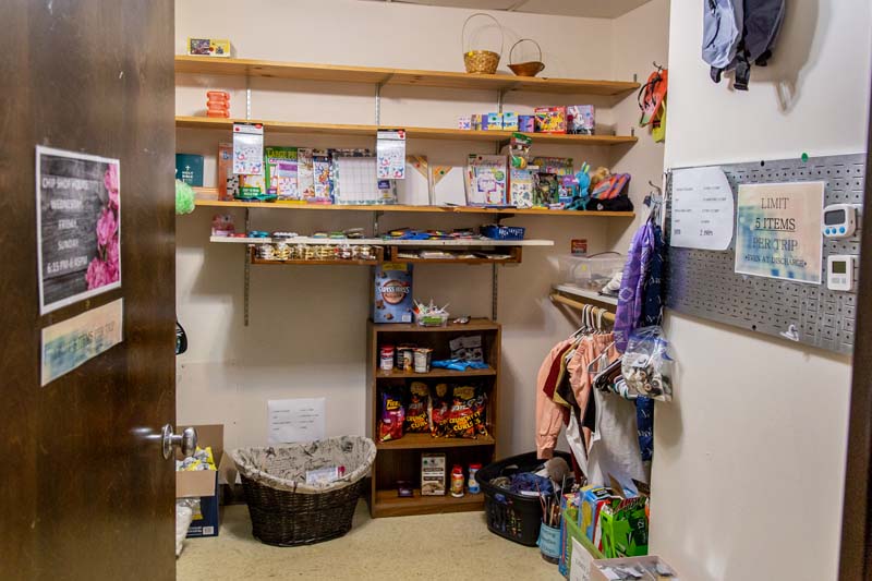 The "chip shop" where residents can trade earned chips for goodies