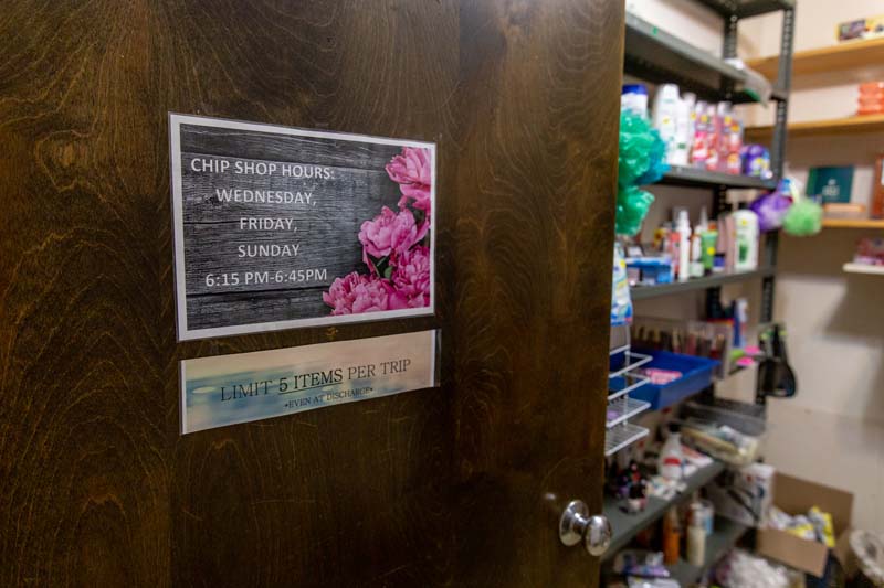 The "chip shop" where residents can trade earned chips for goodies