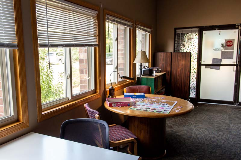 Communal living room and recreational area